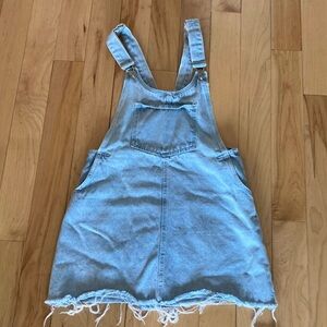 Zara Denim Overall Dress - Size Small
